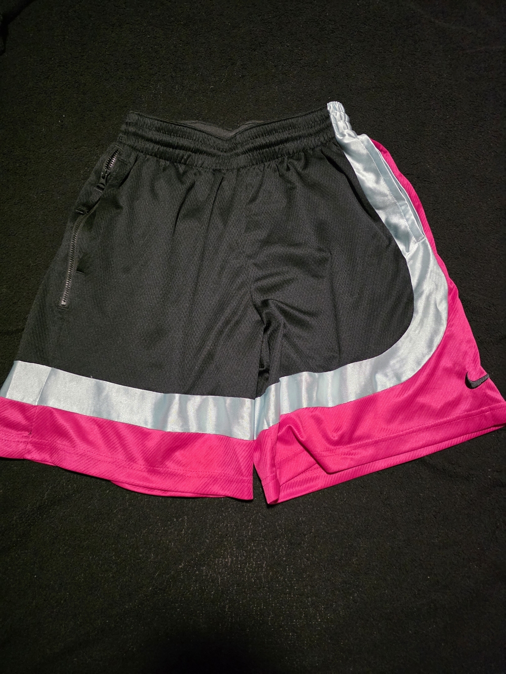 Nike Women’s Dri-Fit Black & Pink Athletic Shorts